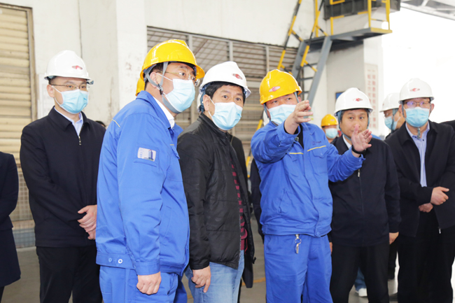 洛陽市委常委、常務副市長孫延文到萬基調研指導工作